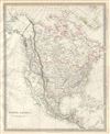 1843 S.D.U.K. Map of North America