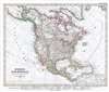 1848 Stieler Map of North America