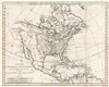 1743 Bellin Map of North America