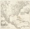 1752 Postlethwayte Wall Map of North America