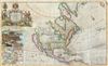 1732 Grierson and Moll Map of North America - the Codfish Map