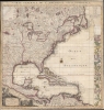 1746 Popple Key Map of North America (Crepy)