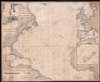 1871 Imray Blueback Nautical Chart of the North Atlantic