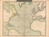 1815 Thomson Map and Chart of the North Atlantic Ocean