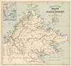 1926 Stanford Map of British North Borneo (Sabah, Malaysia)