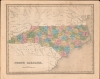 1838 Bradford Map of North Carolina