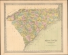 1849 Greenleaf Map of North and South Carolina