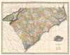 1823 Tanner Map of North Carolina and South Carolina (1st Edition)