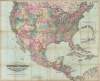 1879 Colton Wall Map of the United States, Canada, Mexico, and the Caribbean