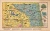 1950 Gannon Pictorial Map of North Dakota