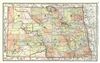 1891 Rand McNally Map of North Dakota