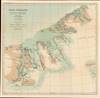 1922 Koch Map of Northern Greenland, Second Thule Expedition