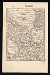 1554 Munster Map of  Italy North of Rome, with Venice and Corsica