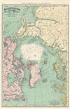 1892 Rand McNally Map of the North Pole or Arctic Regions