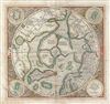 1606 Mercator Hondius Map of the Arctic (First Map of the North Pole)