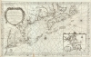 1758 Bellin Map of New York, New England, and Acadia