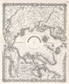 1855 Colton Map of the Arctic or North Pole