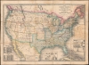 The United States and Relative Position of the Northern States and the Southern Confederated States. - Main View Thumbnail