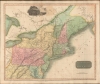 1817 Thomson Map of the United States: Mid-Atlantic, New England
