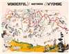 1958 Hopkinson Pictorial Map of Northern Wyoming