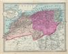 1887 Tunison Map of Northwestern Africa (Algeria, Tunis, Morocco)