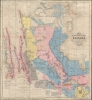 1857 Thomas Devine Map of Northwestern Canada - a landmark map!