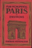 1948 Leconte Pictorial Map of Paris, France