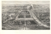 1865 Guesnu Engraved View of Paris, France