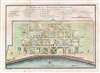 1744 Bellin Map or Plan of New Orleans, Louisiana