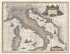 1635 Blaeu Map of Italy