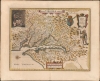 1635 Blaeu Map of Virginia and the Chesapeake (Hondius / Smith)