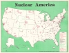 1979 War Resisters League Map of the United States or Nuclear America