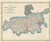 1854 Pharoah Map of Akola, Amravati, Buldhana Districts in Maharashtra, India
