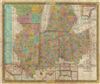1839 Mitchell Pocket Map of Ohio, Indiana, Illinois and Michigan
