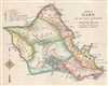 1921 Matsu Road Map of Oahu, Hawaii