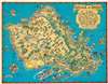 1931 Ruth Taylor White Pictorial Map of Oahu, Hawaii