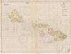 1948 U.S. Coast Survey Chart of Hawaii: Maui, Lanai, Molokai, and Oahu