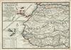 1701 De Fer Map of Western Africa (Guinea, Benin, Morocco, Tripoli, Canary Islands)