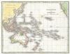 1835 Bradford Map of Australia and Polynesia