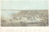 1854 Wittock Chromolithograph View of Odesa, Ukraine, in the Crimean War