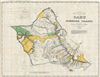 1901 Land Office Map of the Island of Oahu, Hawaii ( Honolulu )