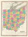 1828 Finley Map of Ohio