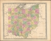 1840 Greenleaf Map of Ohio