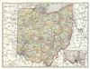 1888 Rand McNally Map of Ohio
