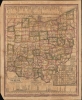 1830 Tanner Pocket Map of Ohio