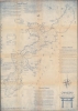 1952 Javier Cyanotype Map of Okinawa, Japan