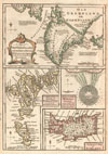 1747 Bowen Map of the North Atlantic Islands: Greenland, Iceland, Faroe Islands (Maelstrom)