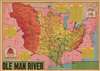 1945 Sundberg 'Old Man River' Map of the Mississippi River System