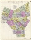 1912 Century Map of Oneida County, New York
