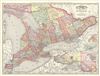 1892 Rand McNally Map of Ontario, Canada